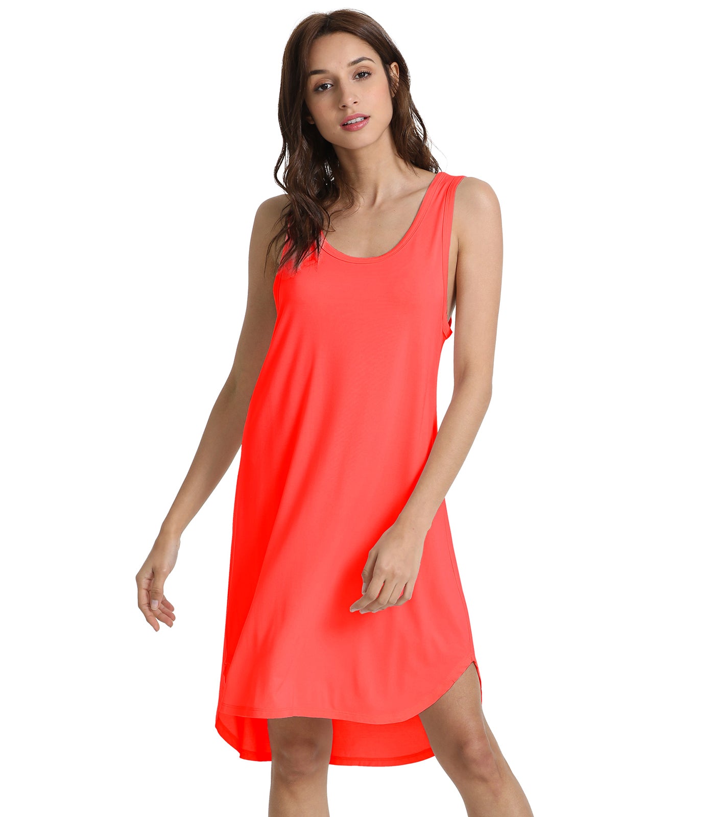 WiWi Womens Scoop Neck Sleeveless Nightgowns