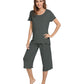 WiWi Women's Soft Bamboo Pajama Set