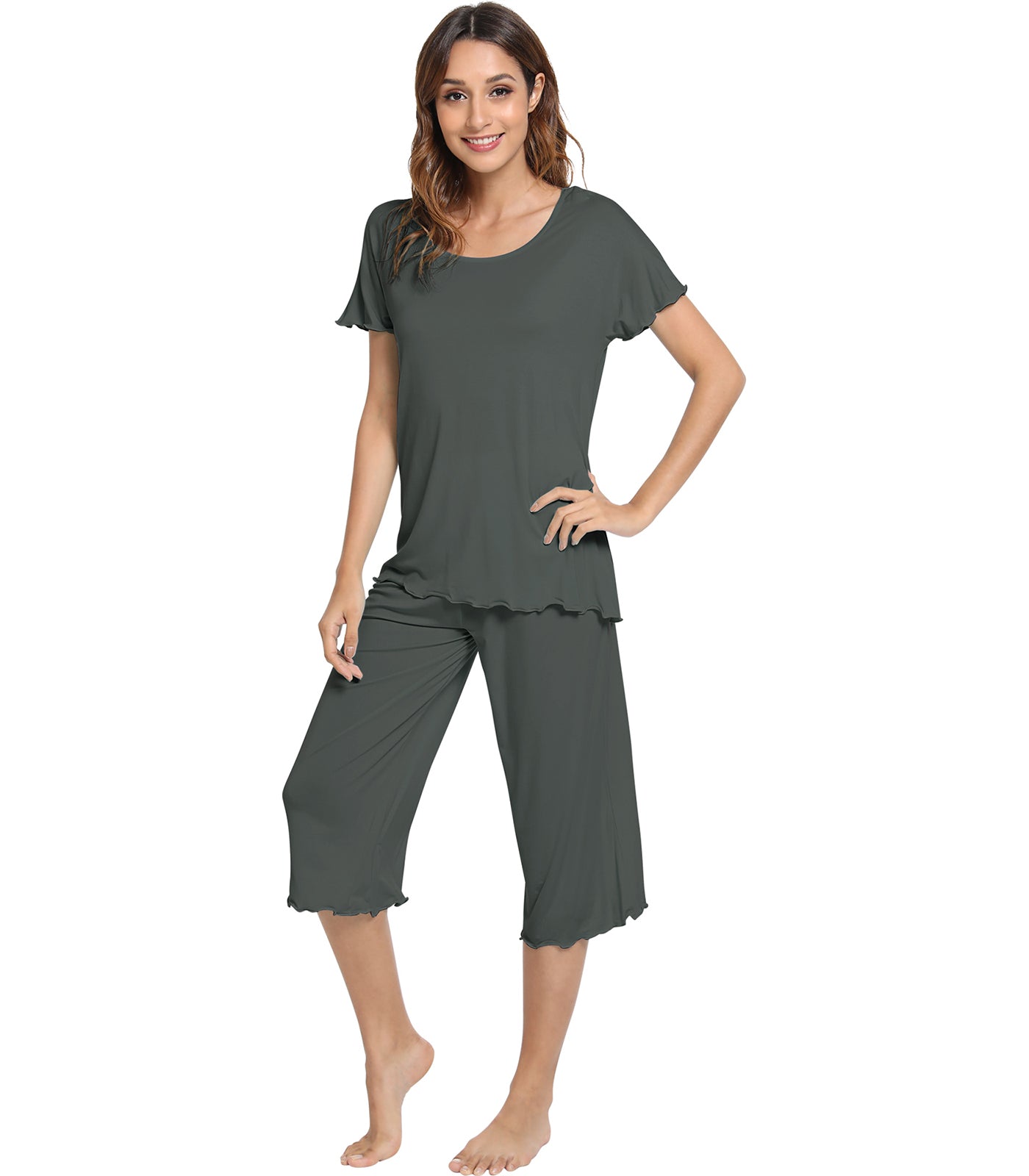 WiWi Women's Soft Bamboo Pajama Set