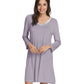 WiWi Soft Long Sleeve Nightshirts for women
