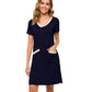 WiWi Soft Bamboo Sleep Shirts with Pockets