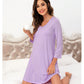 WiWi Nightgowns Soft Long Sleeve Nightshirts