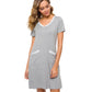 WiWi Soft Bamboo Sleep Shirts with Pockets