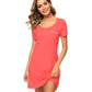 WiWi Womens Soft Short Sleeve Nightgowns