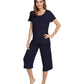 WiWi Women's Soft Bamboo Pajama Set