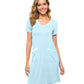 WiWi Soft Bamboo Sleep Shirts with Pockets