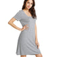 WiWi Womens Soft Short Sleeve Nightgowns
