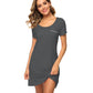 WiWi Womens Soft Short Sleeve Nightgowns