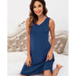 WiWi Women's Bamboo Sleeveless Soft Nightgown