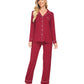 WiWi Pajamas Set Long Sleeve Nightwear Loungewear