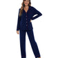 WiWi Pajamas Set Long Sleeve Nightwear Loungewear