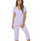 WiWi V-neck Bamboo Pajamas for Women