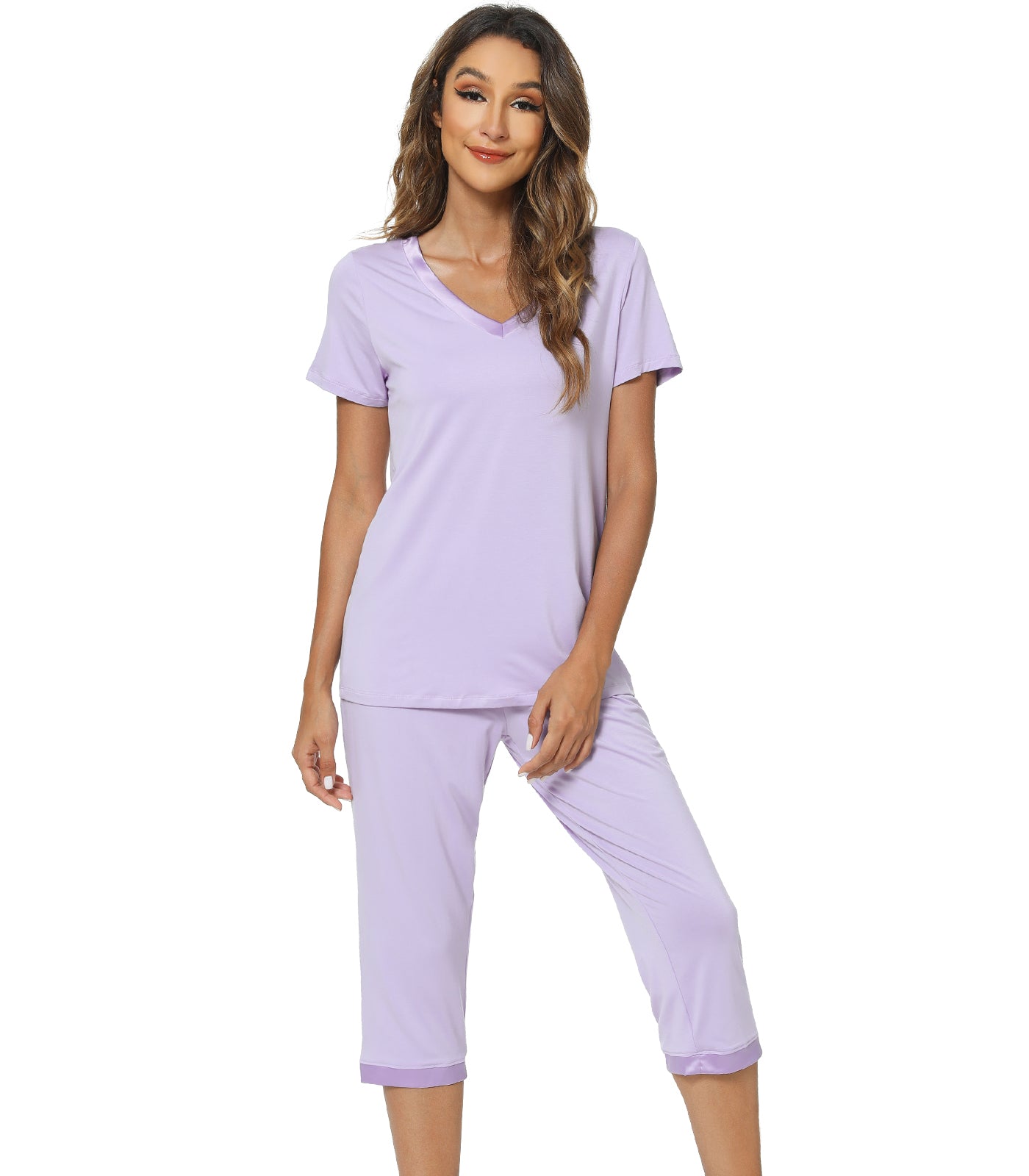 WiWi V-neck Bamboo Pajamas for Women