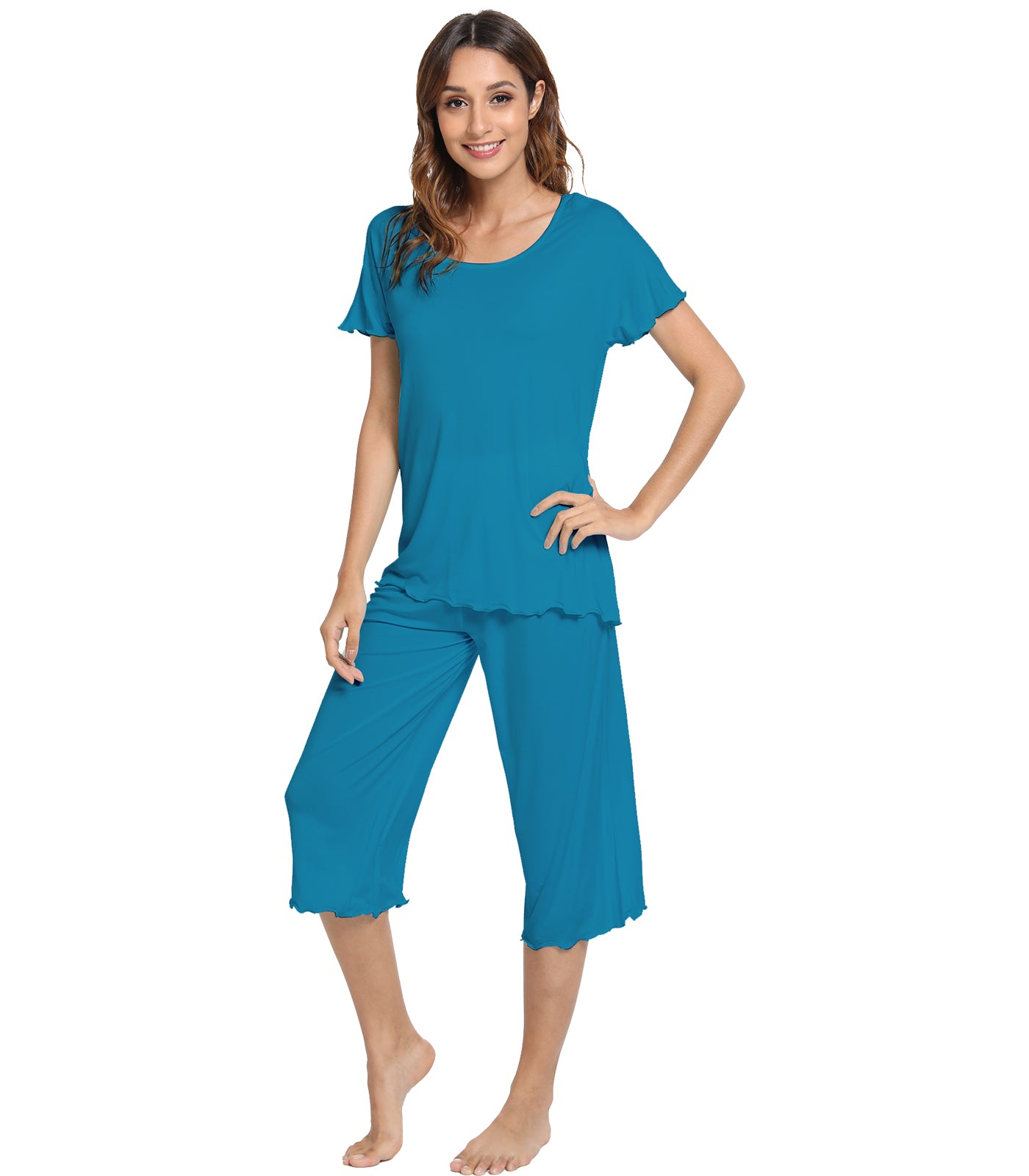 WiWi Women's Soft Bamboo Pajama Set