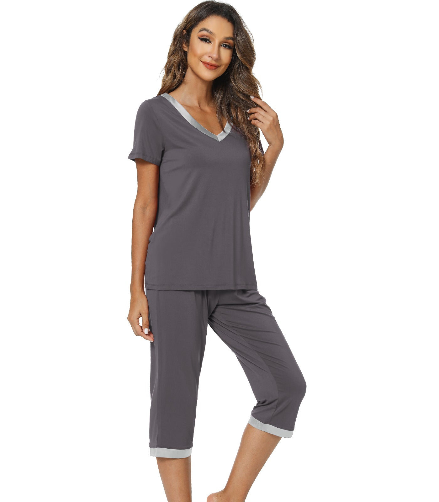 WiWi V-neck Bamboo Pajamas for Women