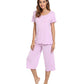 WiWi Women's Soft Bamboo Pajama Set