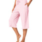 WiWi Womens Bamboo Comfy Capri Pants