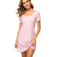 WiWi Womens Soft Short Sleeve Nightgowns