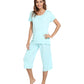 WiWi Women's Soft Bamboo Pajama Set