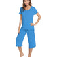 WiWi Women's Soft Bamboo Pajama Set