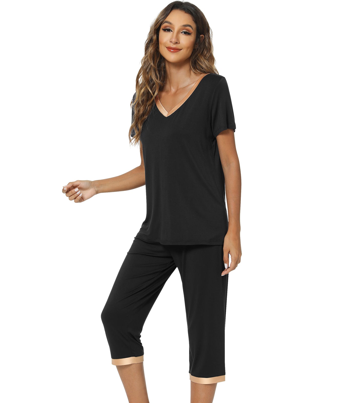 WiWi V-neck Bamboo Pajamas for Women