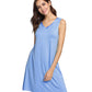 WiWi Women's Bamboo Sleeveless Soft Nightgown