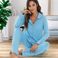 WiWi Pajamas Set Long Sleeve Nightwear Loungewear