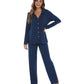 WiWi Pajamas Set Long Sleeve Nightwear Loungewear